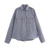 Women's 2024 Autumn/Winter High-End Check Shirt - Simple, Fashionable, Casual Design