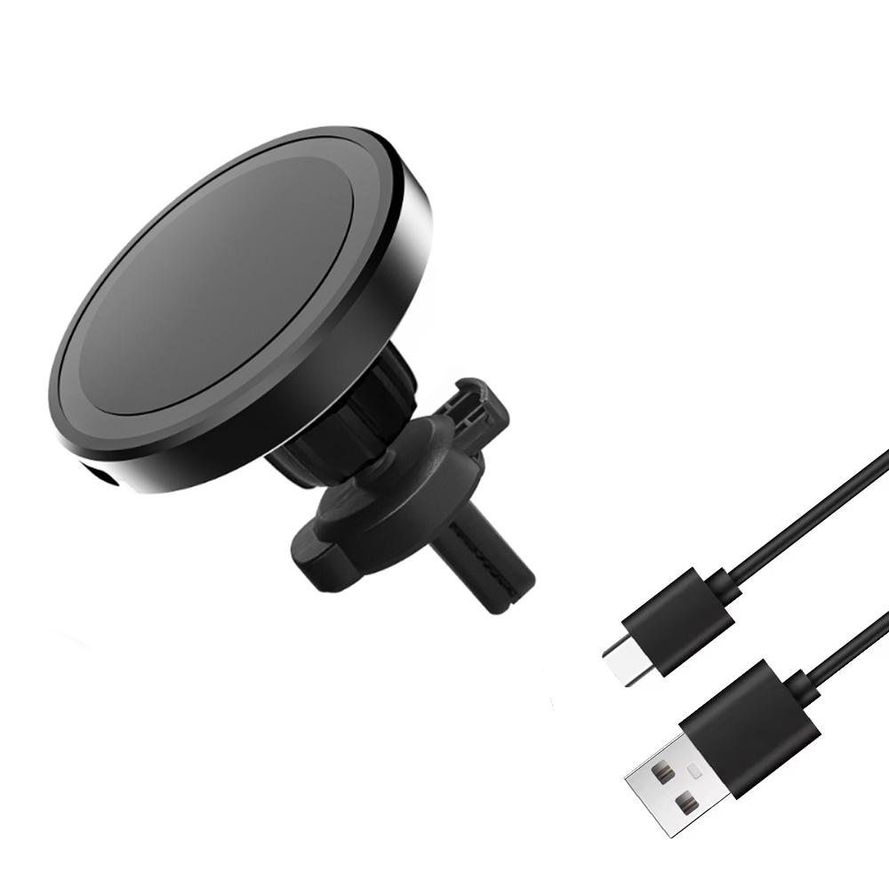 Car GPS Magnetic Phone Holder Stand 360° Rotation Wireless Charger For Magsafe iPhone 16 15 14 13 12 Pro Max Fast Charging Mount