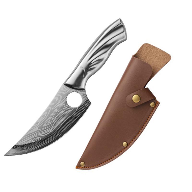 Damaskus Muster Ausbeinmesser Voll Edelstahl Küchenmesser Kochmesser Metzgermesser Schneidemesser