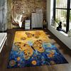 Colorful Abstract Butterfly and Swirl Pattern Carpet for Home Decor Suitable for use as an anti-slip for living room bedroom sofas