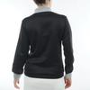 Marie Claire Golf Golfwear, One-Point Logo, Long Sleeve Mock Neck Pullover, Cardboard Knit, 735550