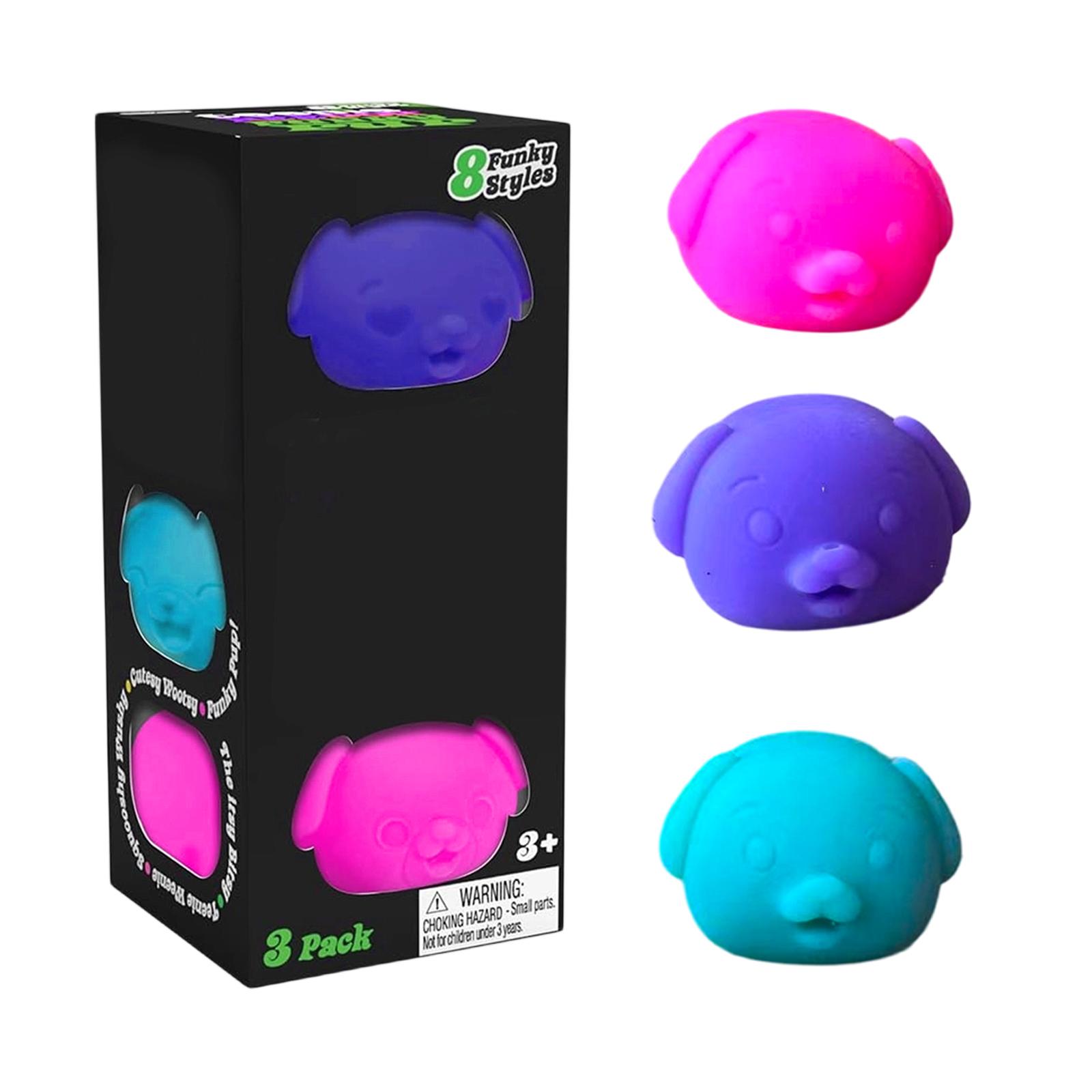 

Mini Sensory Relief Toy Set 3pcs Soft Animal Shaped Squishy Stress Relief Collection for Kids and Adults Suitable for Home Office Play and Relaxation