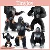 Realistische PVC Gorilla-Krieger Figur Dschungeltier Modell Dekorative Sammlerfigur
