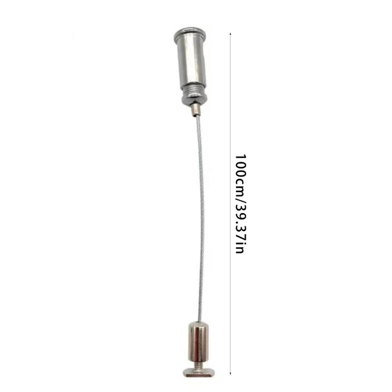 4pcs Adjustable Rope Suspension Set for LED Panel and Ceiling Fixtures with Steel Wire Hanging Solution Daily Use