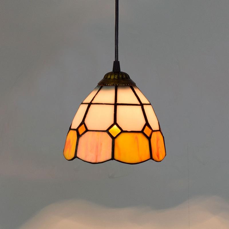 

Красочная лампа в средиземноморском стиле бохо, витражный абажур, мозаичный подвесной светильник для освещения столовой, бара