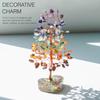 7 Chakra Gemstone Bonsai Tree with Orgone Heart Base – Feng Shui Showpiece for Positive Energy