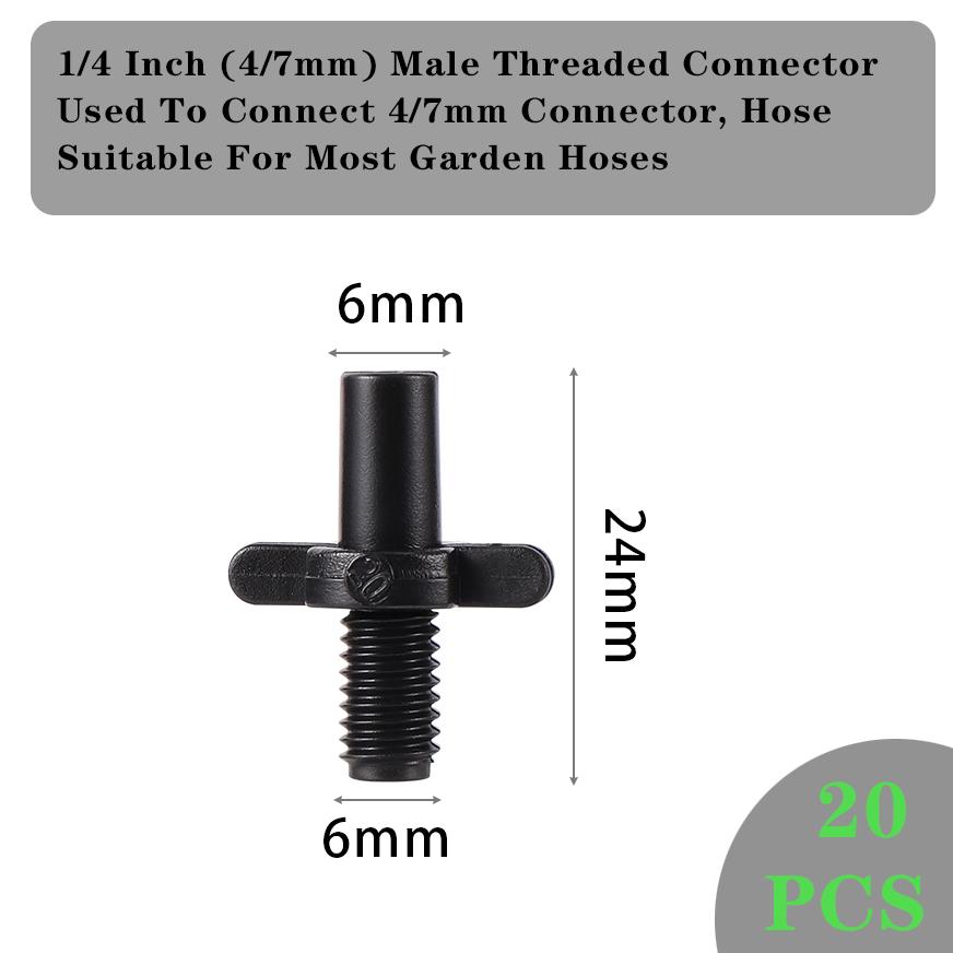 6mm Garden Nozzle Fittings Hose Connection Internal Threaded Joint Anti-drip Connector Garden Irrigation System