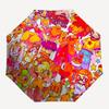 1 pièce Parapluie d'extérieur Rainbow Friends à ouverture/fermeture automatique - Design portable à 3 plis avec structure en fer à 8 baleines, Parfait pour les fans, les voyageurs, le quotidien
