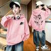Autumn and Winter Kids' Hoodie - Korean Style Cartoon Astronaut Print