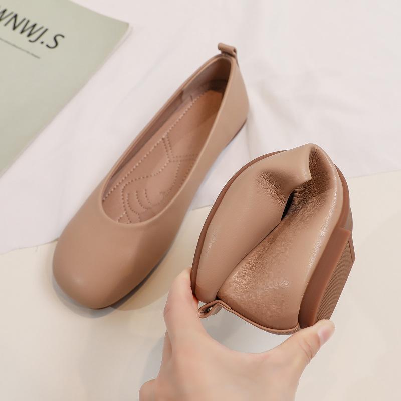 

Новые летние мягкие кожаные туфли-бини на плоской подошве 43