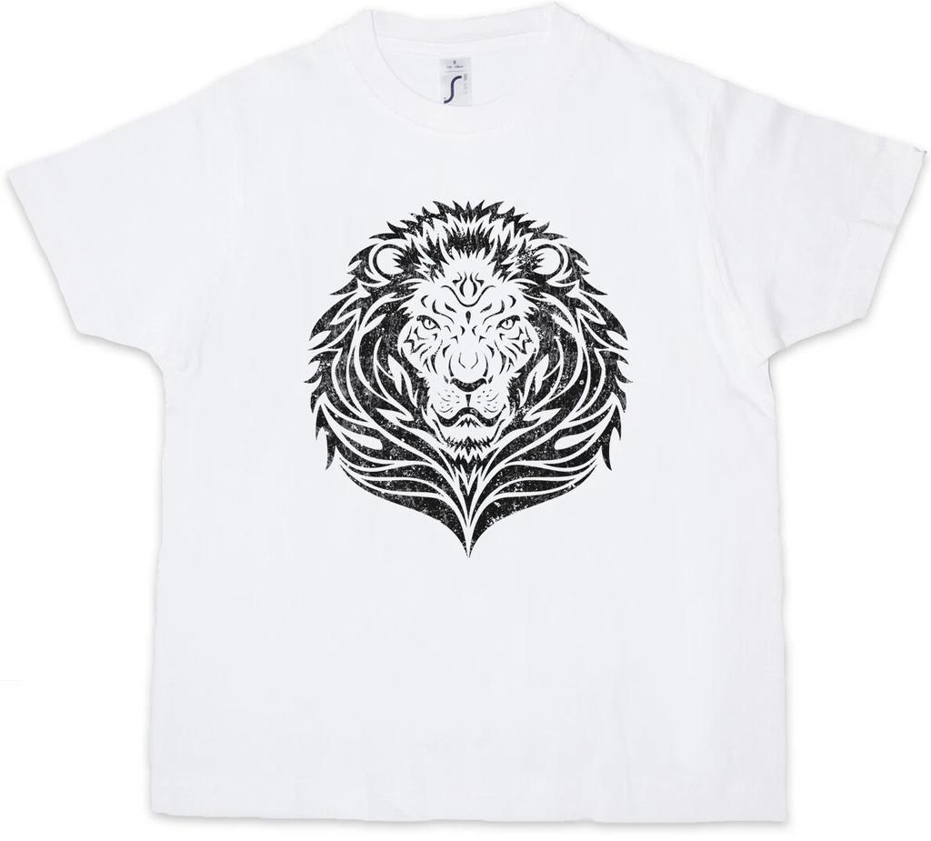 TRIBAL LION Kids Boys T-Shirt Celtic Celts Religion Symbol Tattoo Art Lion-