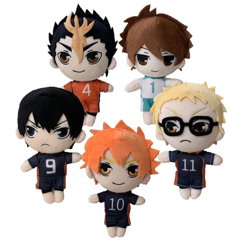Bambola di Peluche Haikyuu da 20CM Anime Pallavolo Morbida Bambola Ripiena Haikyuu! Hinata Shoyo Tobio Kageyama Cuscino Peluche Giocattolo per Bambini