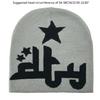 Women Knit Beanie Hats Warm Ear Protector Hat Teens Jacquard Star Handmade Hat