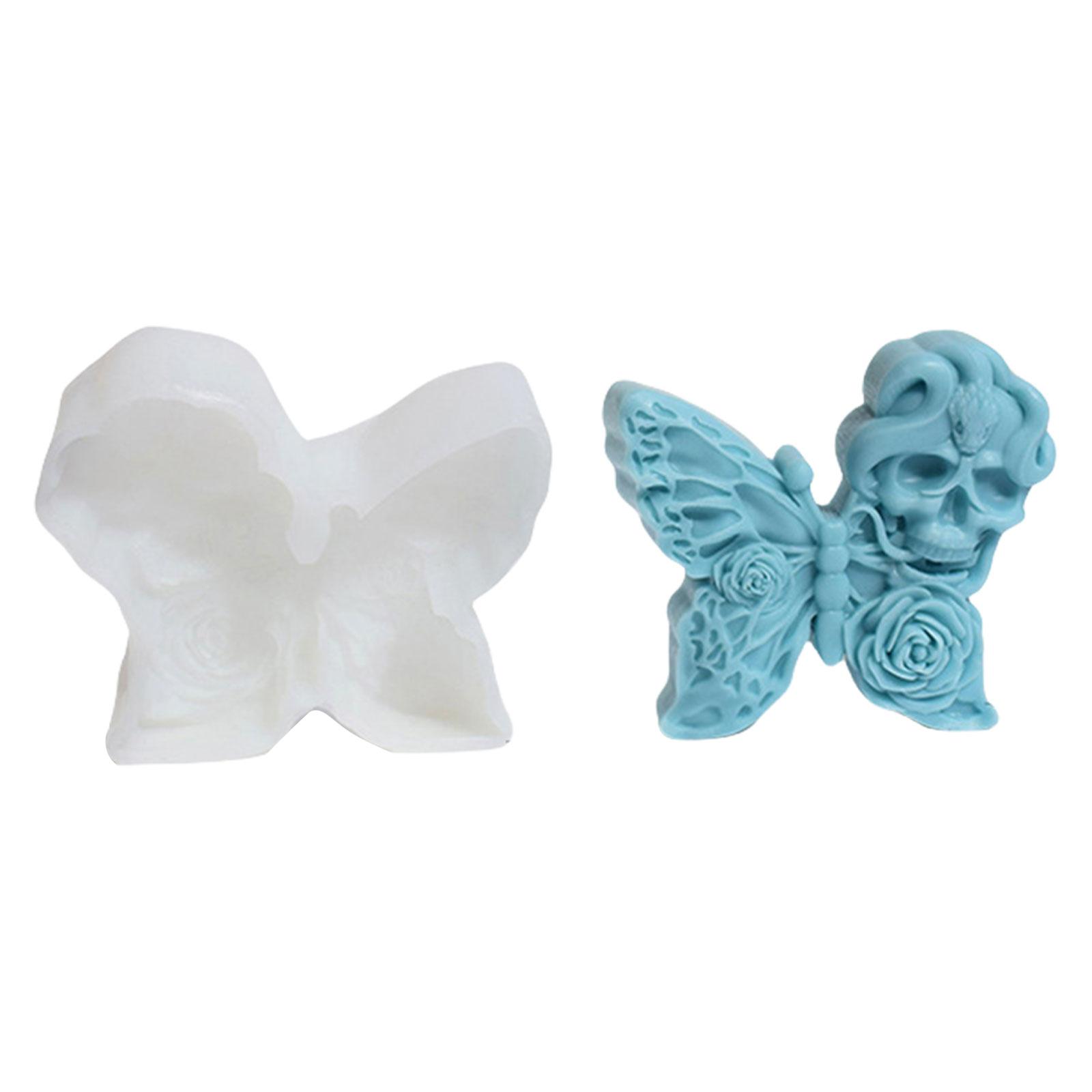 

Силиконовые формы для свечей в виде бабочек на Хэллоуин из эпоксидной смолы, формы для мыла, силиконовые формы для шоколадной помадки, инструмент для выпечки C