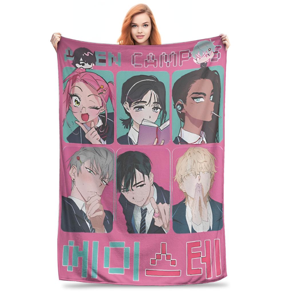 Anime Alien Stage Super Soft Blankets  Kids Plush Bedding Throws Aesthetic Home Decor Flannel Bedspread Sofa Bed Cover