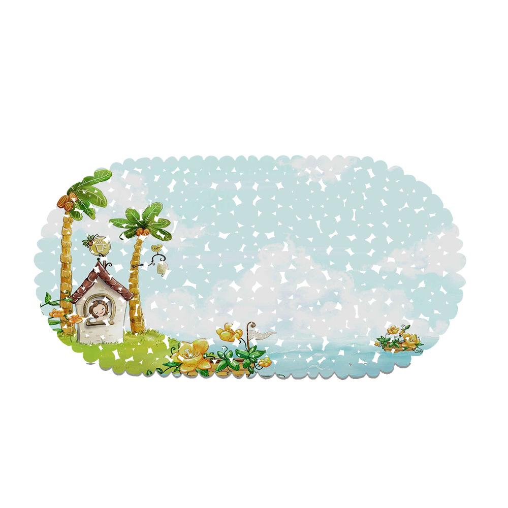Beautiful Illustrations Balcony Bathroom Mat Hydrophobic Non-Slip Door Mat Swimming Pool Public Places Non-Slip Floor Mat