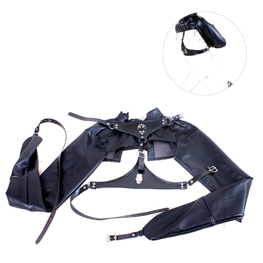 SXOVO SM Restraint Slave Cosplay Toy Included Suit, Bondage, Training, Restraints, Handcuffs, Restraints, Costume,