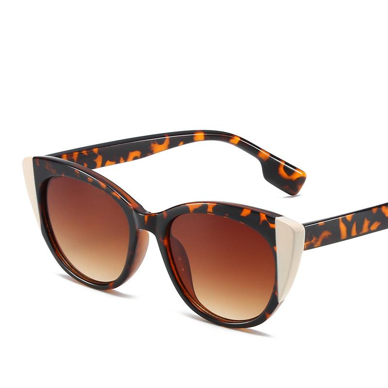 Fashion Big Frame Sexy Ladies Sunglasses Women Luxury Brand Designer Vintage Punk Double Color Shade Sun Glasses