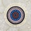 1PC Multi-Use Heat-Resistant Coaster Artisanal Round Durable Mat Non-Slip Ethnic Style Bohemian Coffee Washable 10cm