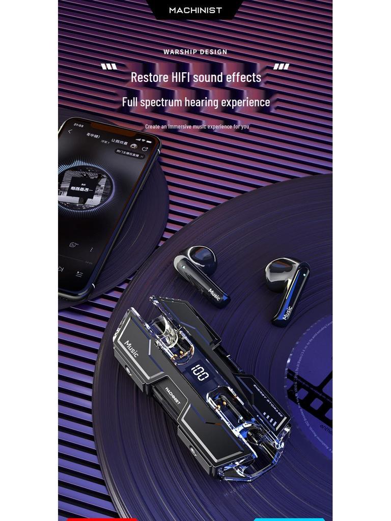G20 Low Latency Esports Wireless Bluetooth 5.2 Headset with Long-lasting Battery and Superior Sound Quality.