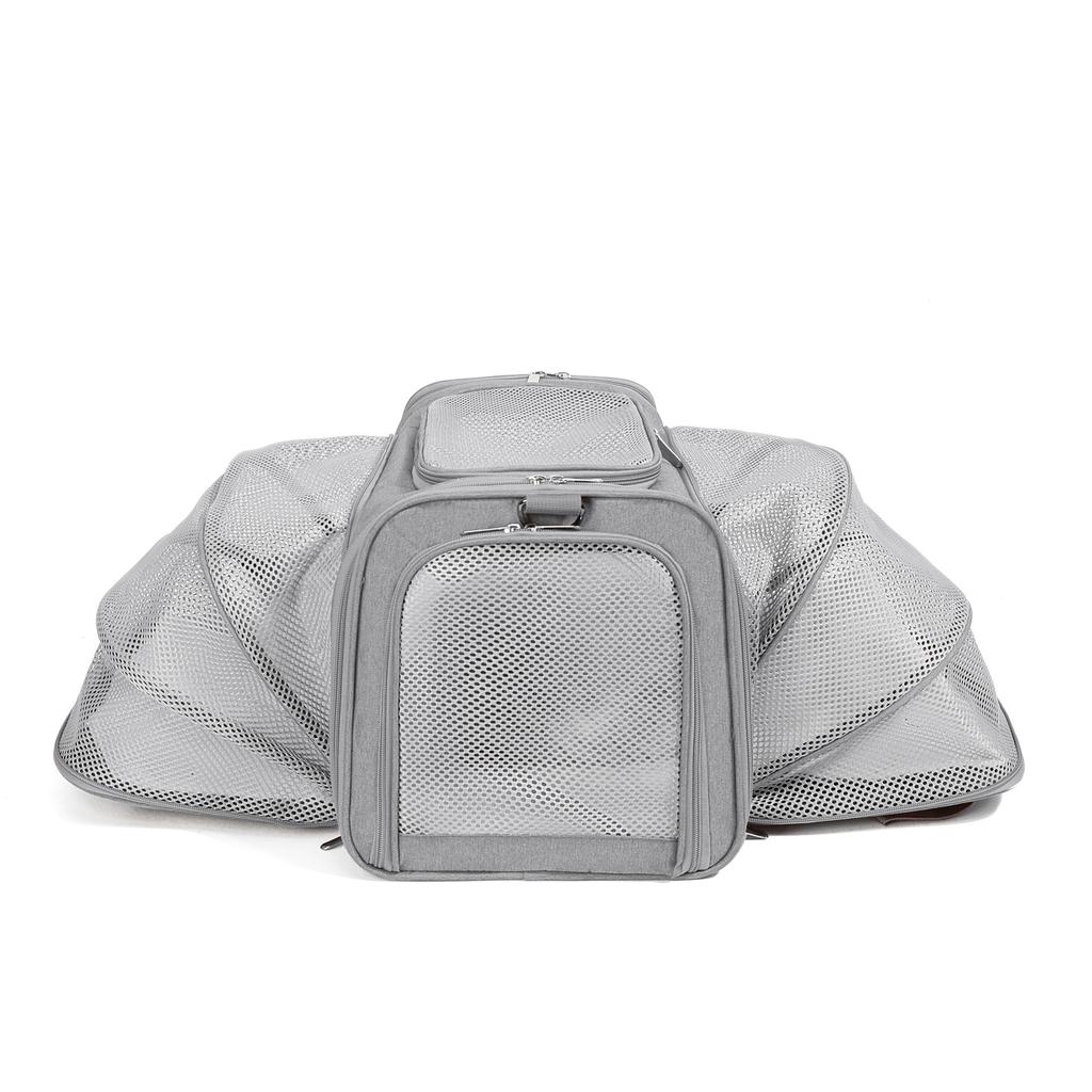 Cat large space aviation pet soft bag, small dog bag, portable handheld messenger bag, breathable expandable cat bag