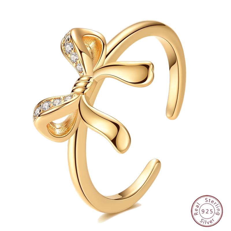 New 925 Silver Open Ring Hollow Rose Infinite Love Simple Ring Women Wedding Engagement Party Jewelry Gift