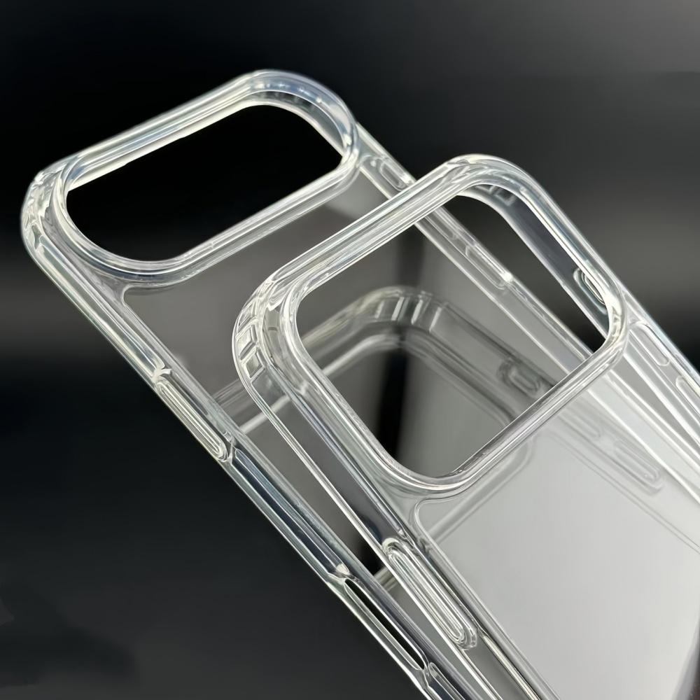 Luxury Transparent Shockproof Armor Case For iPhone 17 Air 16 14 13 12 11 17 Pro Max Plus X XR 8 7 16E Phone Clear Soft Cover