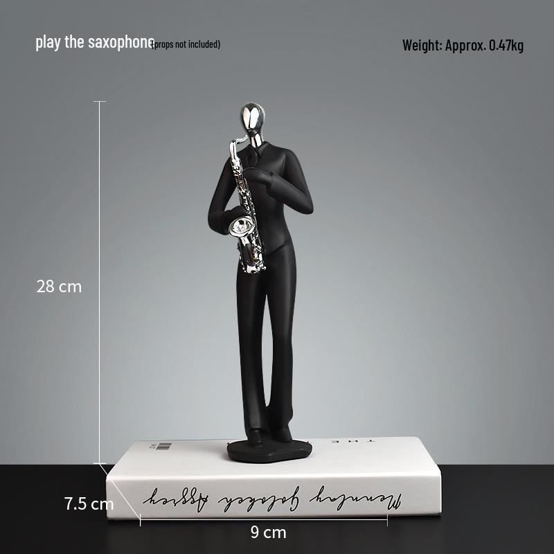 Nordic Music Band Figures: Creative Living Room & TV Cabinet Ornament