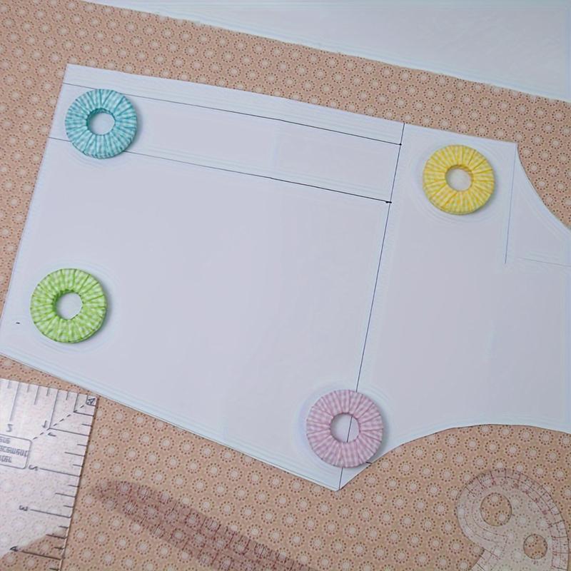 1 Stück Bügeleisen Nähmuster Gewichte Punktmuster Metall Quilten und Schneiden Stabilisator Stoff 5x5cm