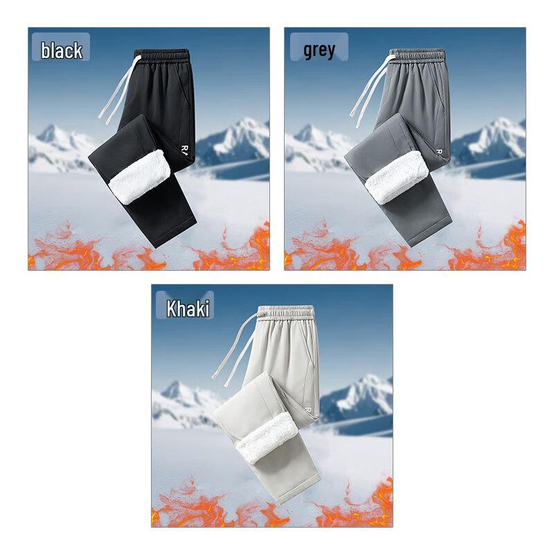 Men's Winter Fleece Lined Casual Pants