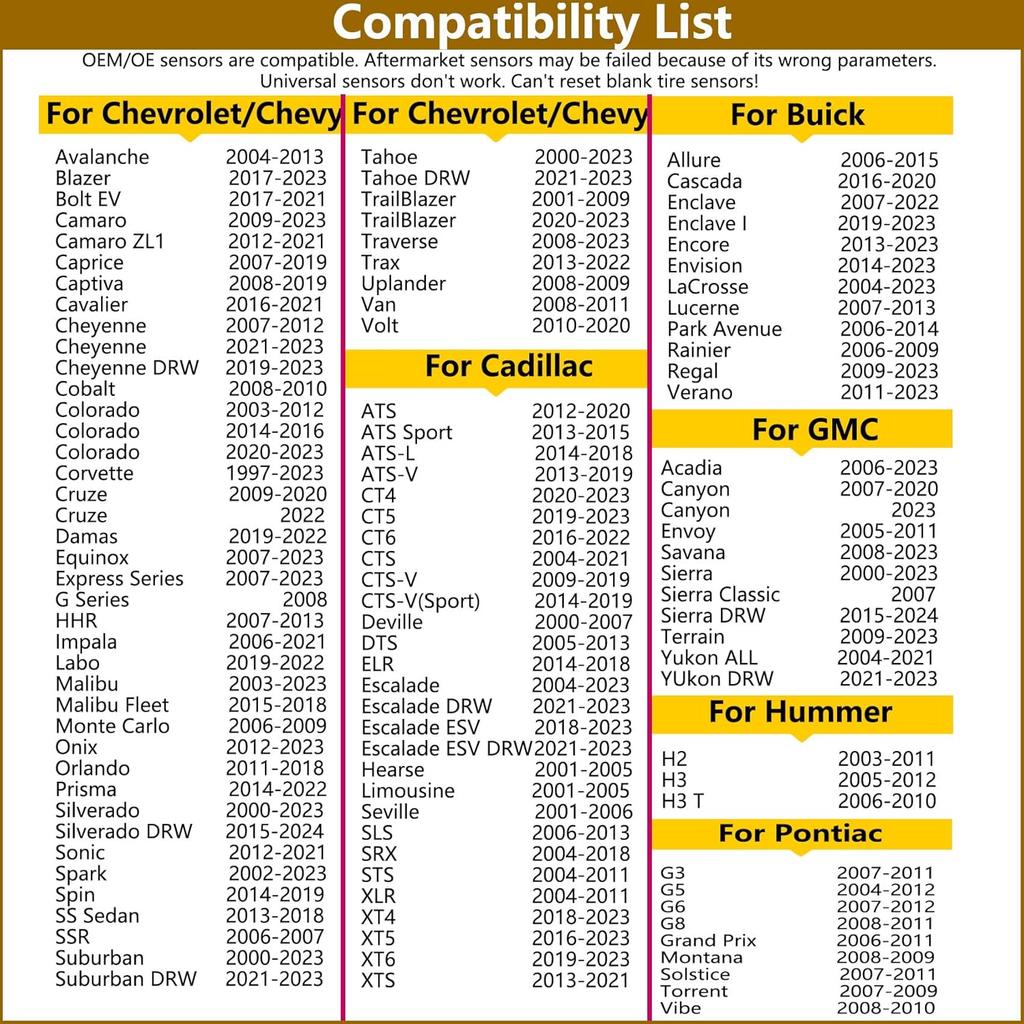 EL-50448 TPMS Relearn Tool Chevy TPMS Reset Tool For Chevrolet Cadillac GMC Buick GM Tire Pressure Sensor Reset Tool Chevy Tire Pressure Monitoring