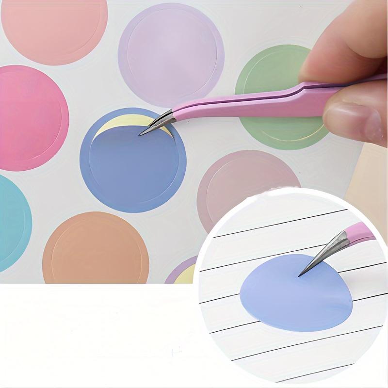 2pcs, Stainless Steel Tweezers, Color Tweezers, Guka Tweezers