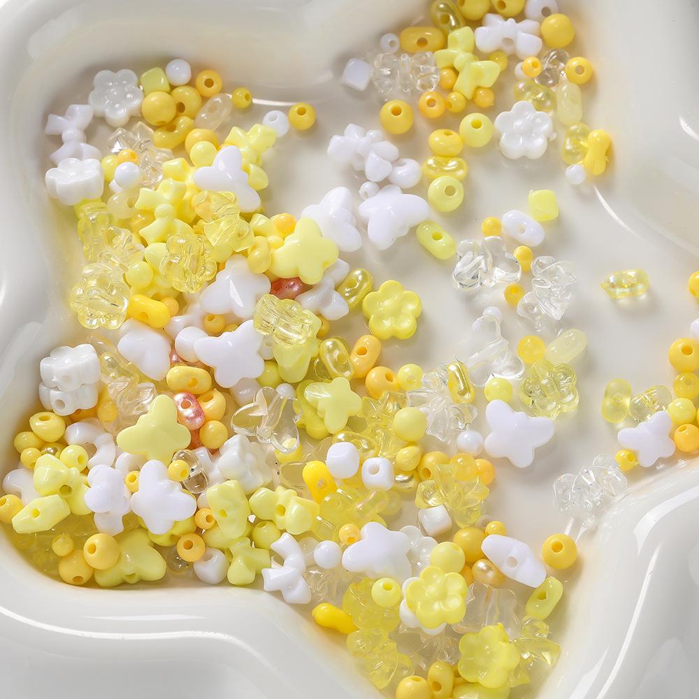 Acryl Gleiche Farbe Gemischte Perlen DIY Perlenarmband Halskette Material