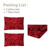 3-Piece Bed Linen Set With Roses All Over, Comes With Two Pillowcases, Suitable For The Bedroom (Romantic, Couples)