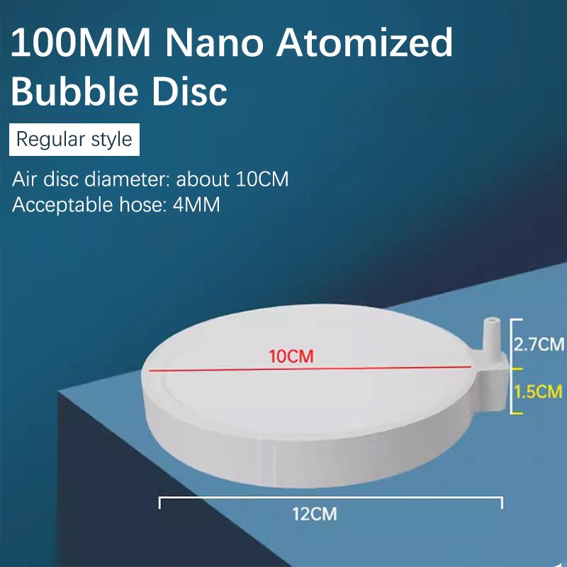 Fish Tank Aquarium Round Silent Nano Air Stone Oxygen Aerator Air Bubble Pond Pump Hydroponic Oxygen Diffuser Supply Accessories