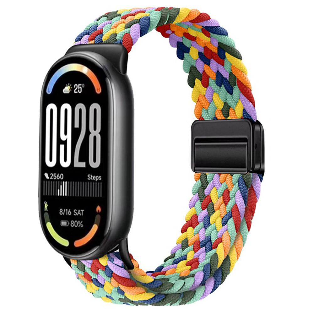Nylon Loop Band for Xiaomi Mi Band 10 Strap Braided Bracelet Breathable Wristband for XiaoMi Band 8 9 10 NFC Magnetic clasp Belt