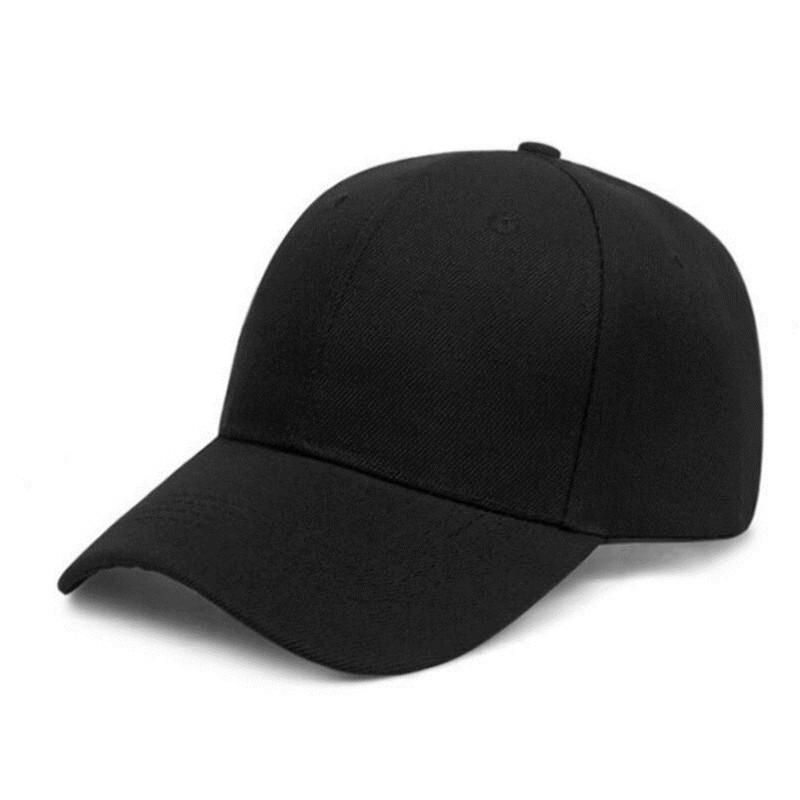 Women's Pure Cotton Black Summer Baseball Cap with Adjustable Copper Buckle - Versatile Duckbill Design, Korean Style.