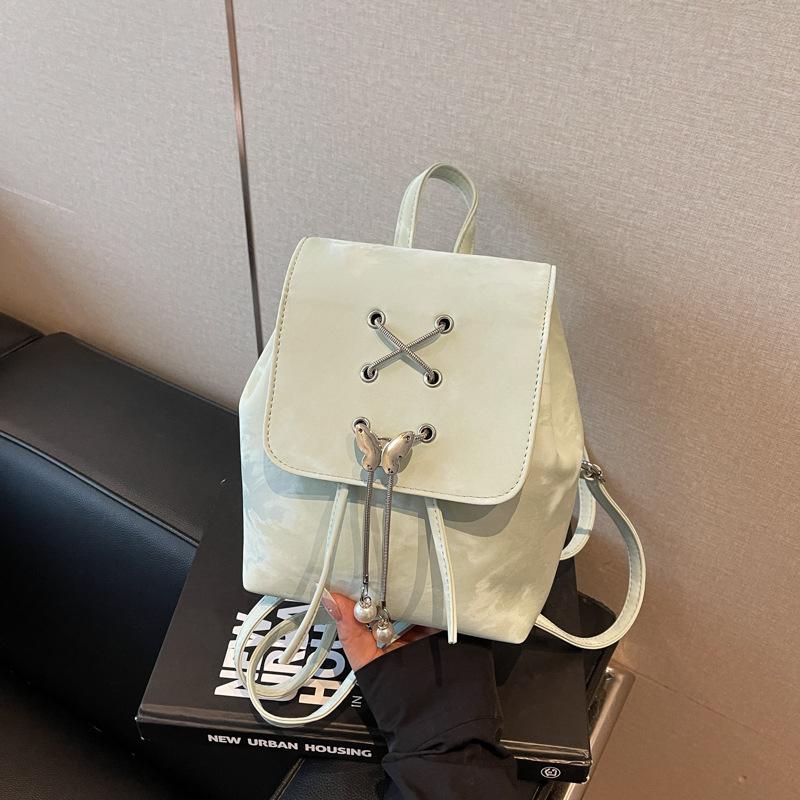 Casual backpack women's new versatile student schoolbag bow lightweight travel backpack shoulder bag