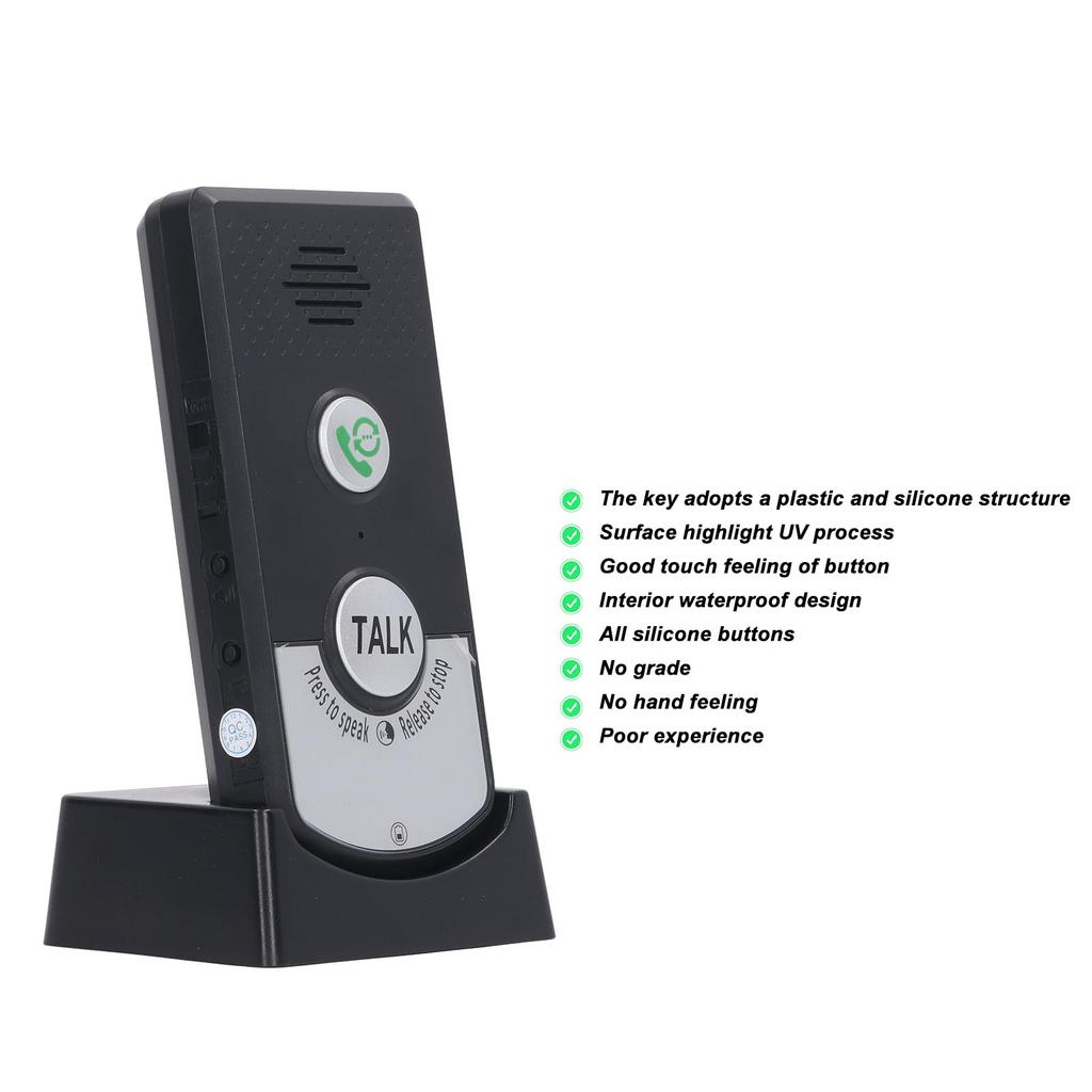 Doorbell System Unit 2 Way Voice Intercom Super Long Range Wireless Intercomunicador Waterproof Intercom Doorbell System Unit