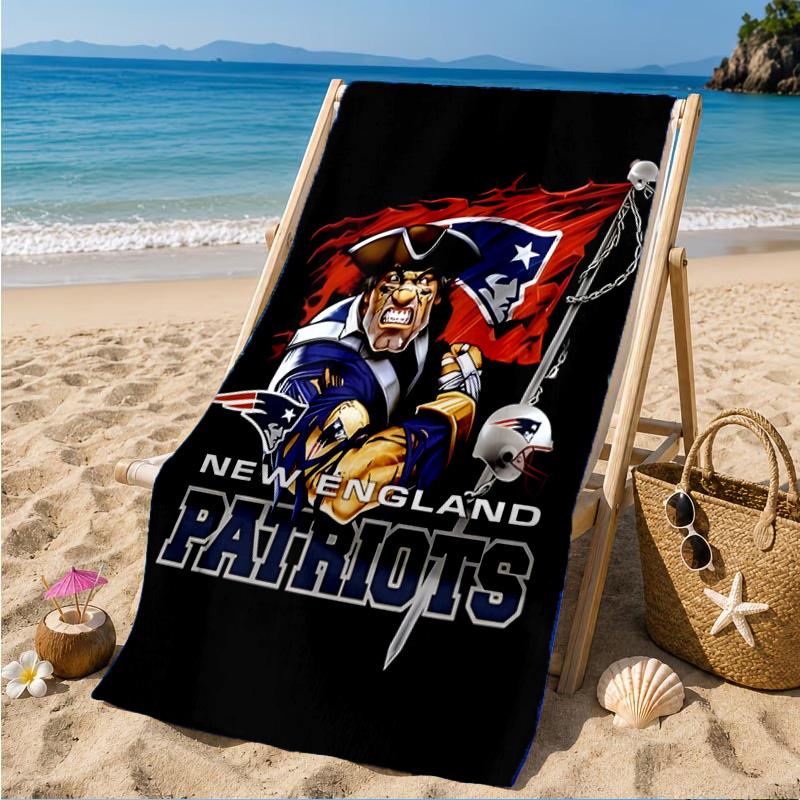New England Patriots Gear Beach Towel, Quick-drying, Easy To Care For, Suitable for Both Fitness and Beach Vacations,Sports Essential