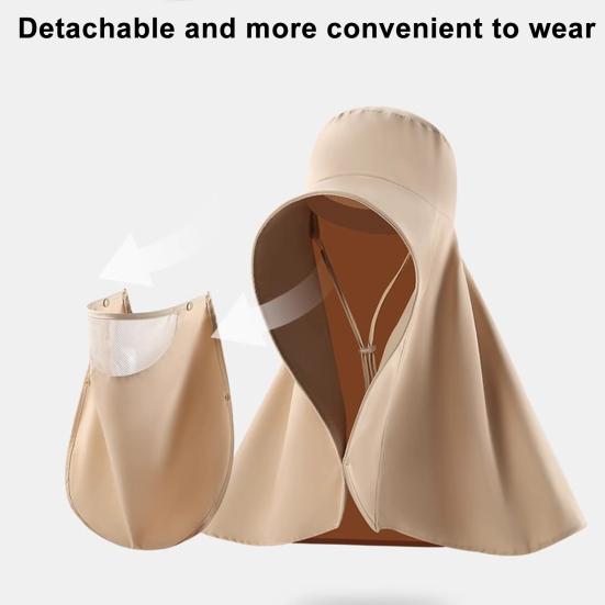 Sun Beach Barrel Hat Extended Brim Protection Hat with UV Protection