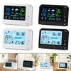 Stazione Meteo Multifunzione Portatile Display LCD Colorato Termometro Igrometro Interno Esterno Sveglia per Scrivania