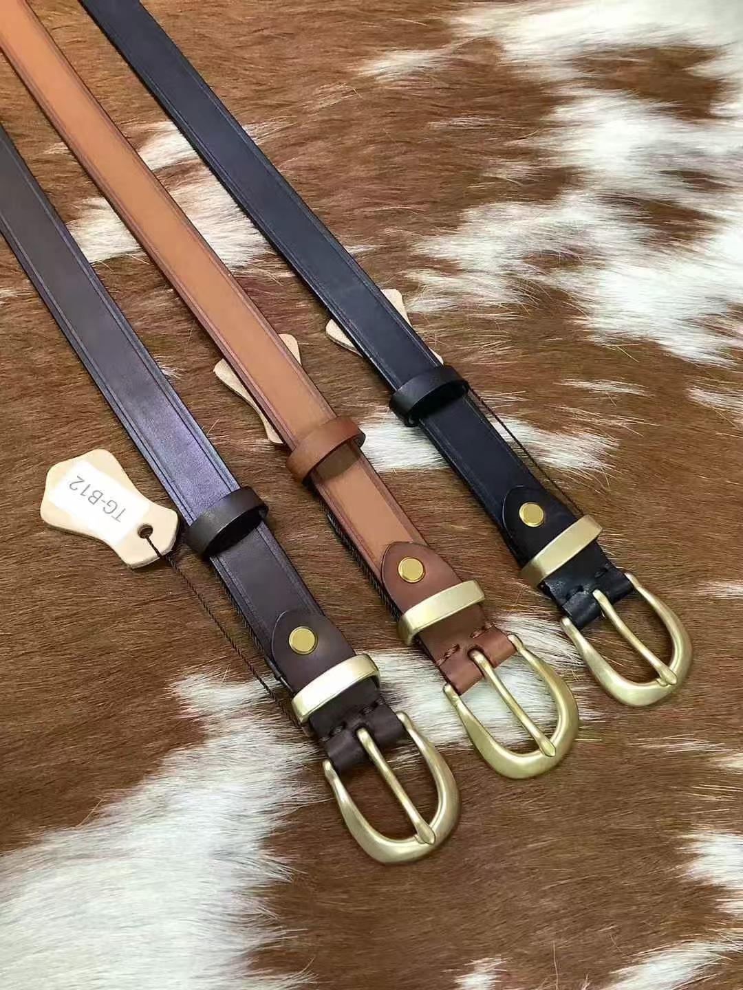 

Простой женский ремень с медной пряжкой, минималистичный декоративный ремень, ремень для джинсов 90cm-120cm