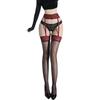 Flirty lingerie suspenders aurora shiny female sexy pure lace high long tube black stockings ultra thin