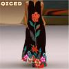Fashion Summer Spring Sleeveless O-Neck Casual Dresses