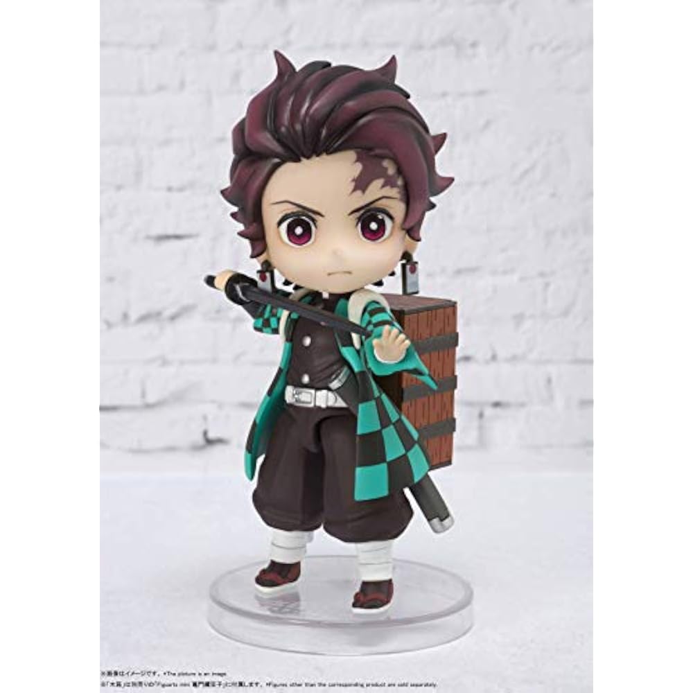 TAMASHII NATIONS Figuarts Mini Demon Slayer Kamado Tanjiro Approx. 90mm PVC & ABS Pre-painted Act...