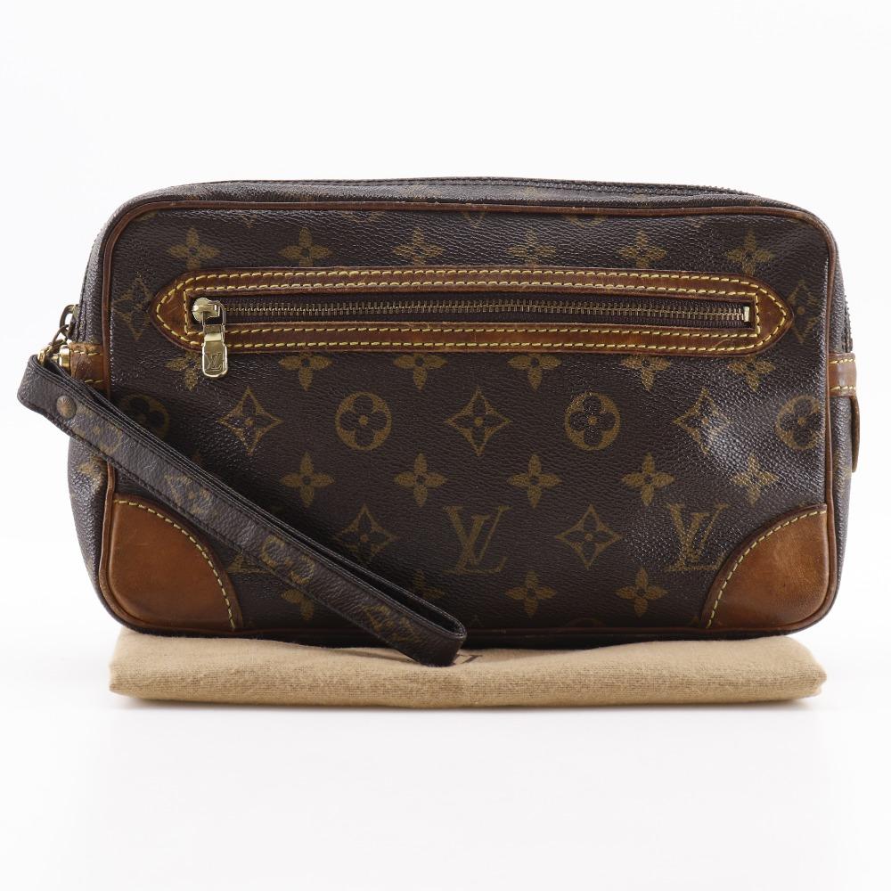 LOUIS VUITTON Marly Dragonne Business Bag M51825 vintage Brown Monogram canvas unisex Used