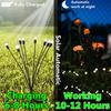6/810 LED Solar Garden Lights Powered Firefly Lights Outdoor Waterproof Vibrant Garden Lights for Patio Pathway Decoration,Warm