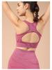 European American Yoga Sports Bra: Shock-Absorbing, Gathering Fit, Beautiful Back Design, Fitness Vest for Running and Yoga.