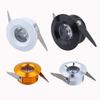 Spots LED Mini Spots LED Plafond Encastrés 1W 3W Ampoules Lampe pour Armoire Comptoir Vitrine AC85-265V DC12V